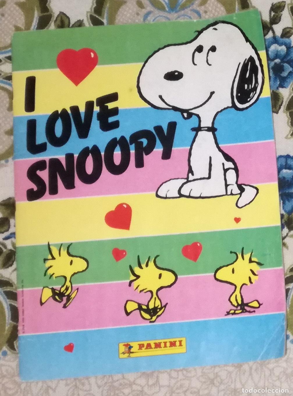 Coleccionismo &Aacute;lbumes: Album I love Snoopy, Panini - Contiene 176 cromos