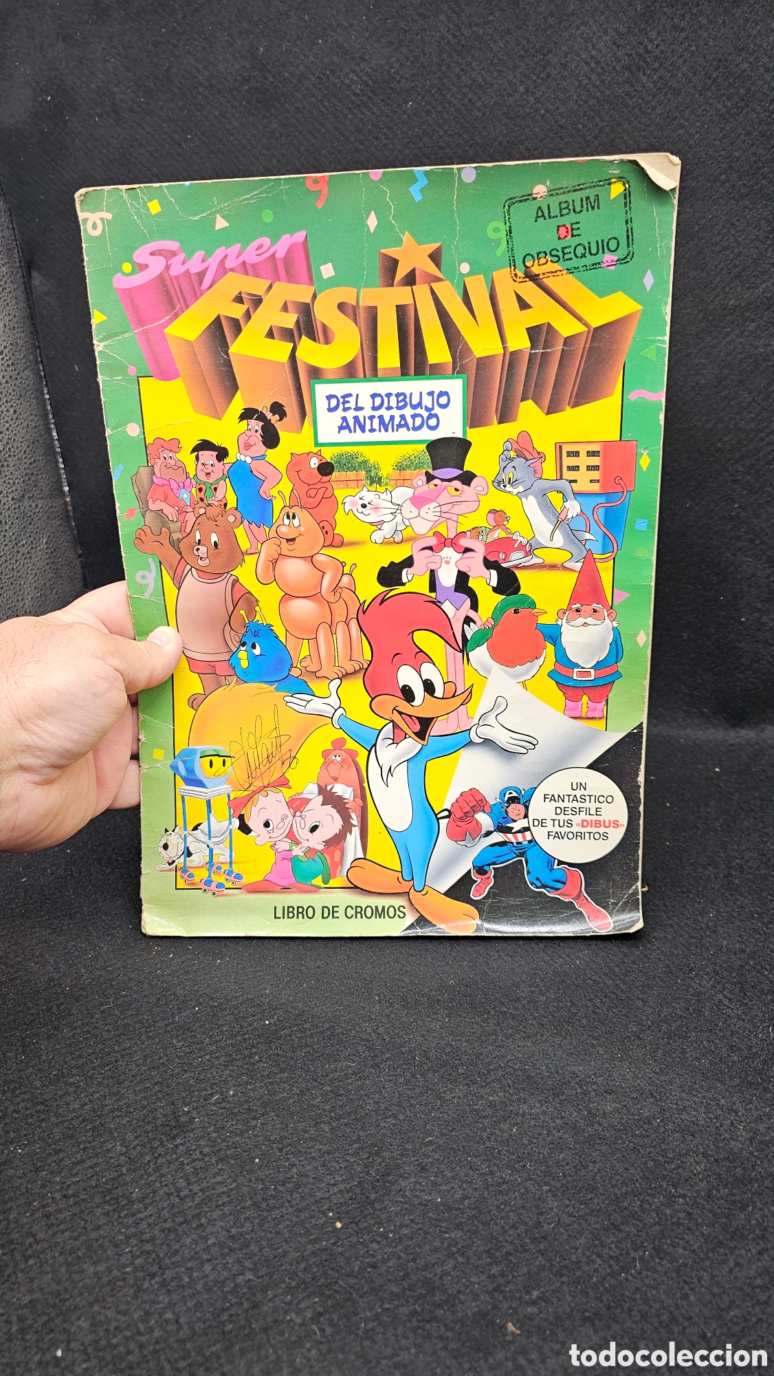 Colecionismo Cadernetas: Antiguo &aacute;lbum incompleto de cromos SUPER FESTIVAL DEL DIBUJO ANIMADO