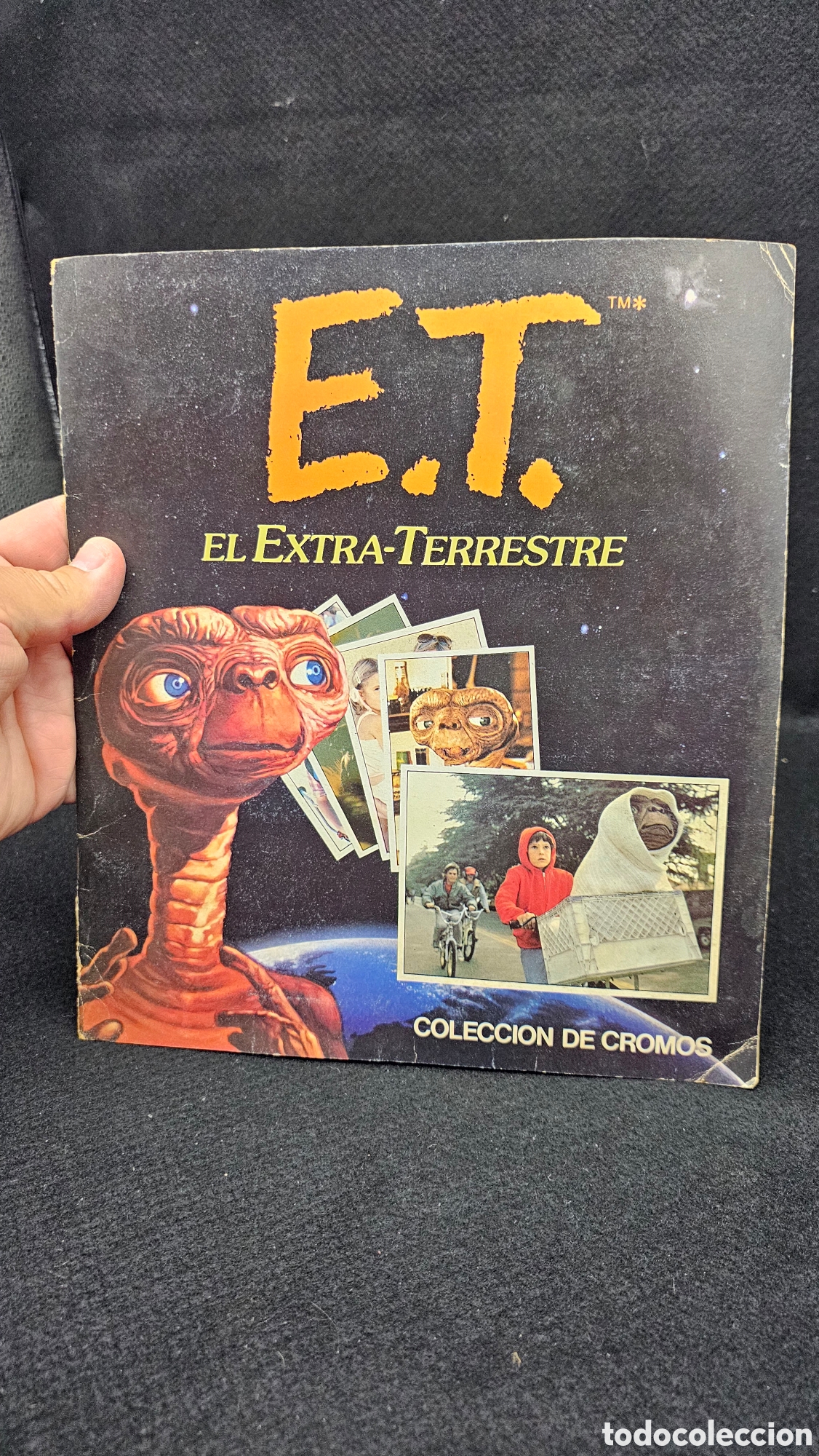 Colecionismo Cadernetas: Antiguo &aacute;lbum de cromos de E.T . EL EXTRATERRESTRE ( Incompleto )