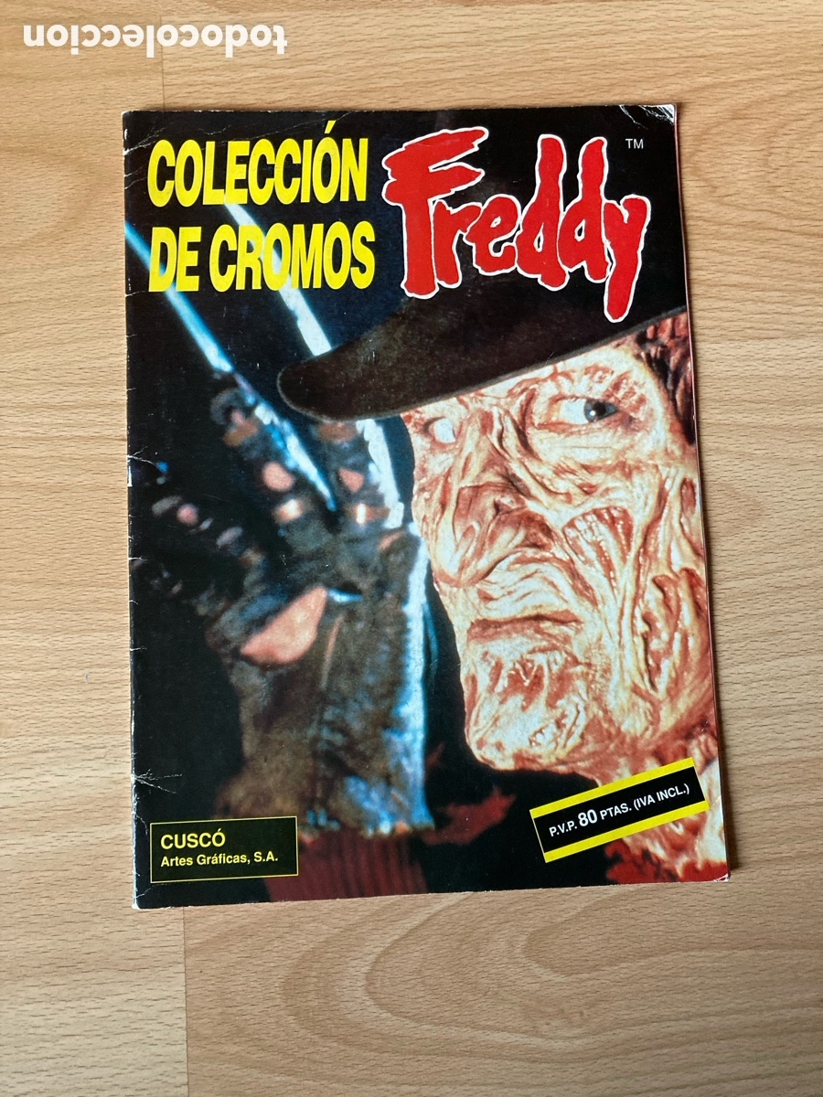 Coleccionismo &Aacute;lbumes: ALBUM CROMOS FREDDY KRUEGER ORIGINAL