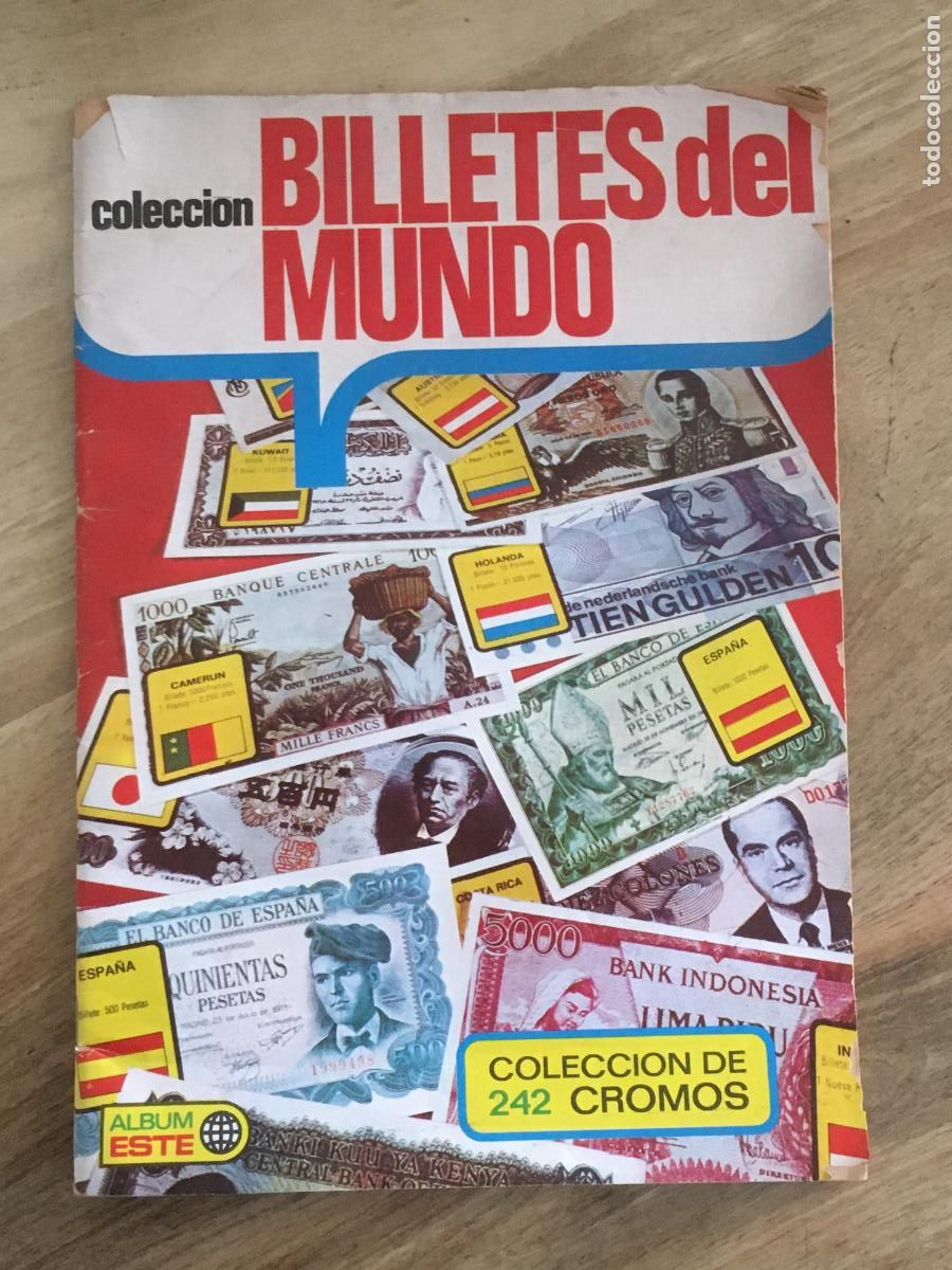 Colecionismo Cadernetas: billetes del mundo album de cromos vacio plancha nunca ha tenido cromos pegados