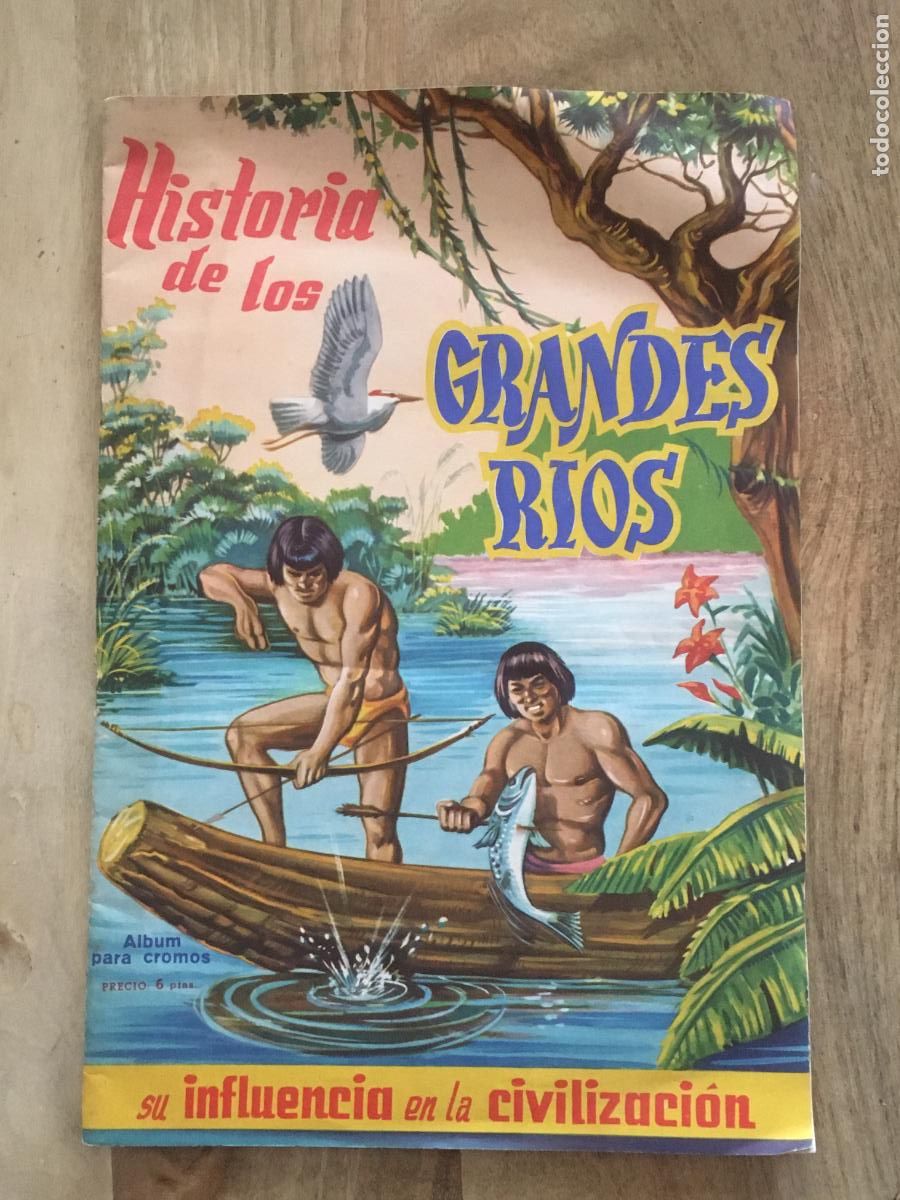 Colecionismo Cadernetas: historia de los grandes rios fher album de cromos vacio plancha nunca ha tenido cromos pegados