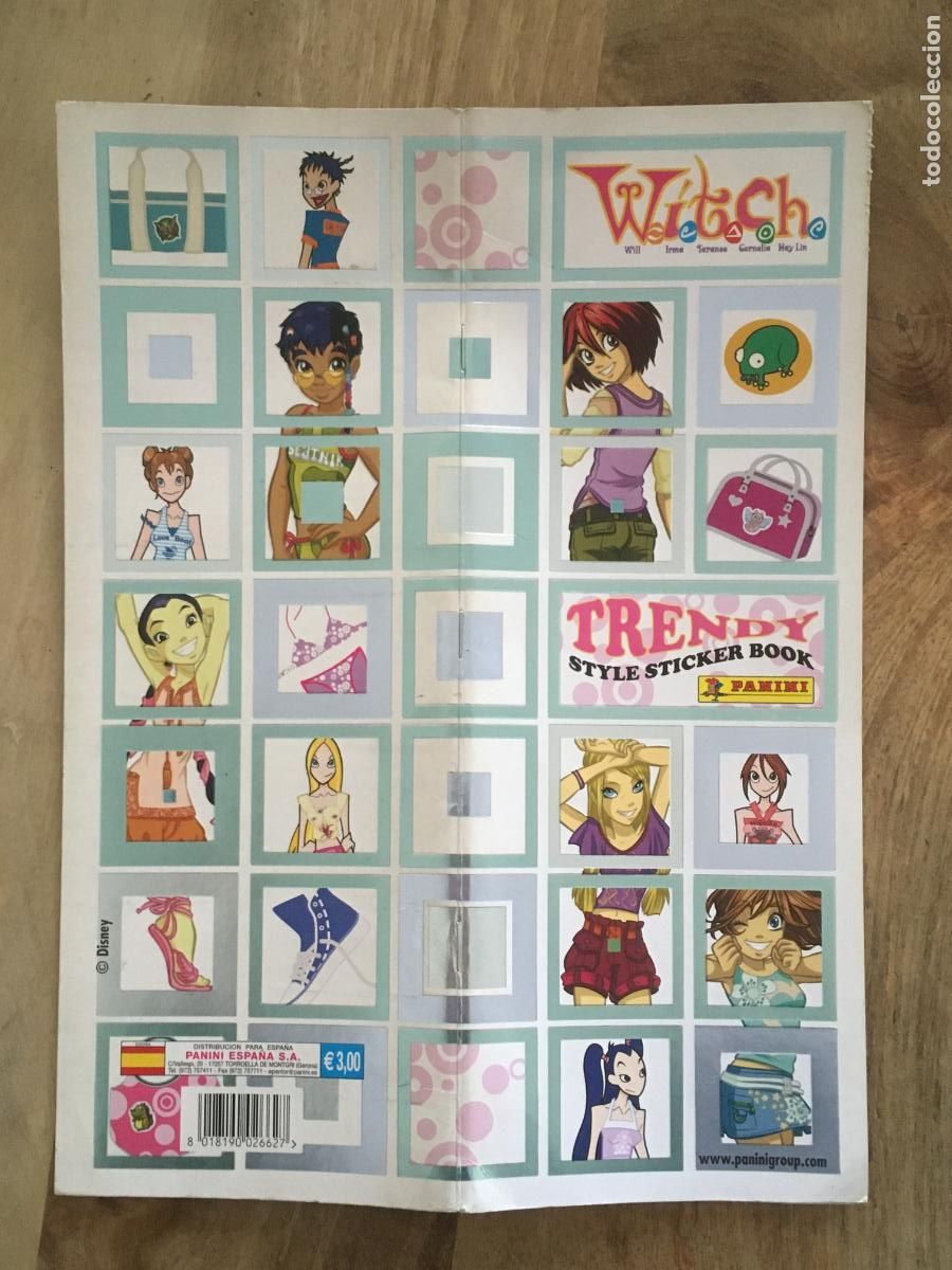 Sammeln Sammelalben: witch panini album de cromos vacio plancha nunca ha tenido cromos pegados