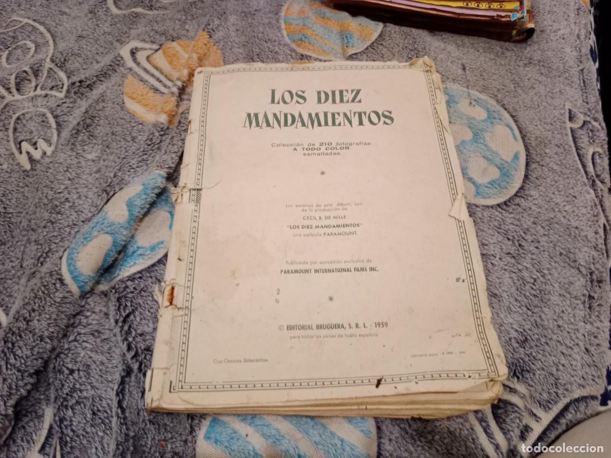 Coleccionismo &Aacute;lbumes: ALBUM DE CROMOS INCOMPLETO DE LOS DIEZ MANDAMIENTOS FALTAN 3 CROMOS. EDITORIAL BRUGUERA