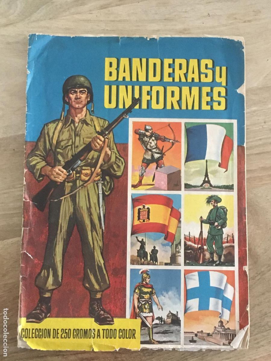 Collectable Incomplete Albums: banderas y uniformes album de cromos incompleto faltan 15 cromos