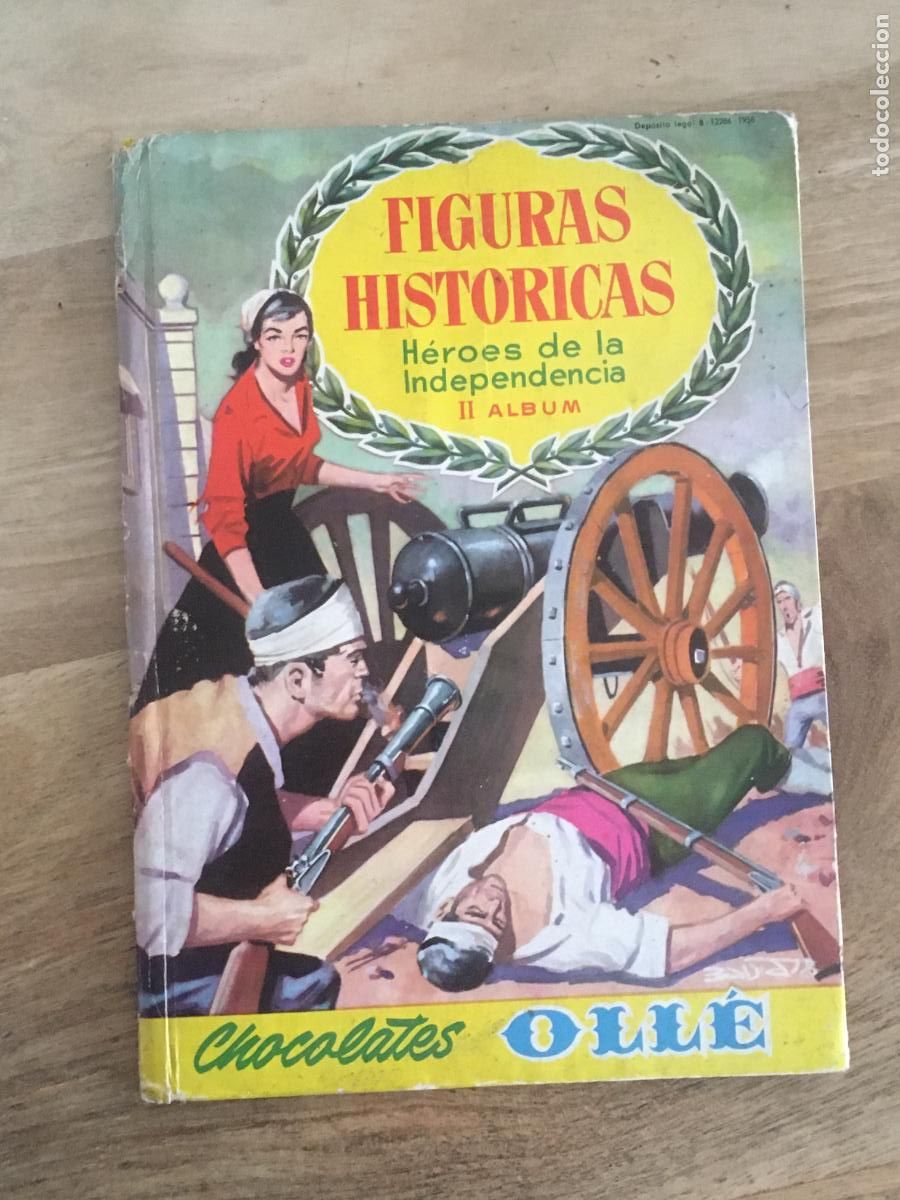 Collectable Incomplete Albums: figuras historicas IIalbum chocolates olle album de cromos incompleto con 7 cromos