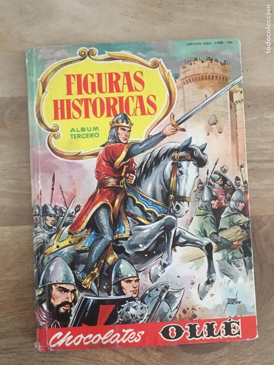 Collectable Incomplete Albums: figuras historicas tercer album chocolates olle album de cromos incompleto faltan 2 cromos