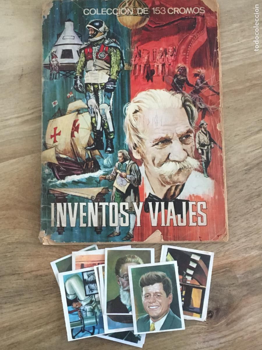Coleccionismo &Aacute;lbumes: inventos y viajes album de cromos incompleto kennedy suelto