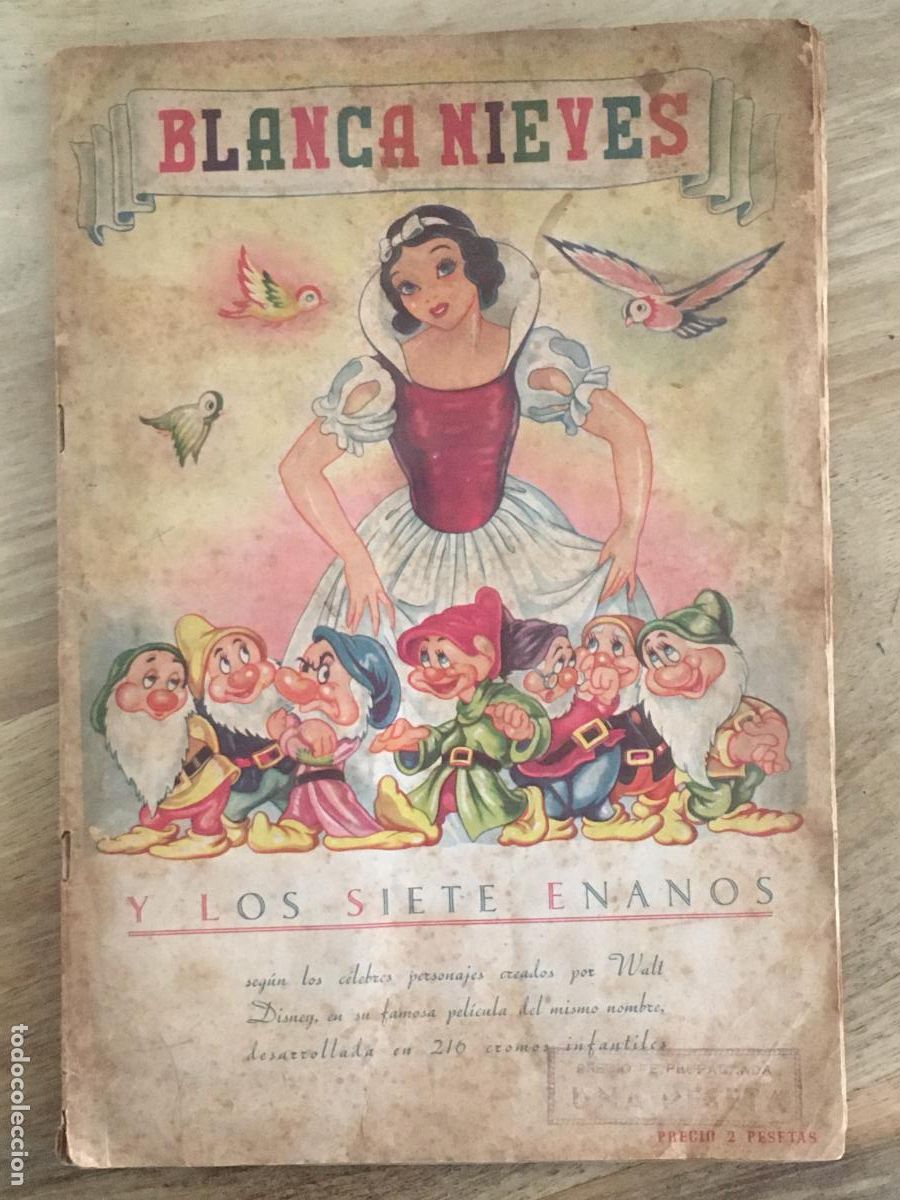 Coleccionismo &Aacute;lbumes: blancanieves y los siete enanitos fher album de cromos incompleto buen estado faltan 8 cromos