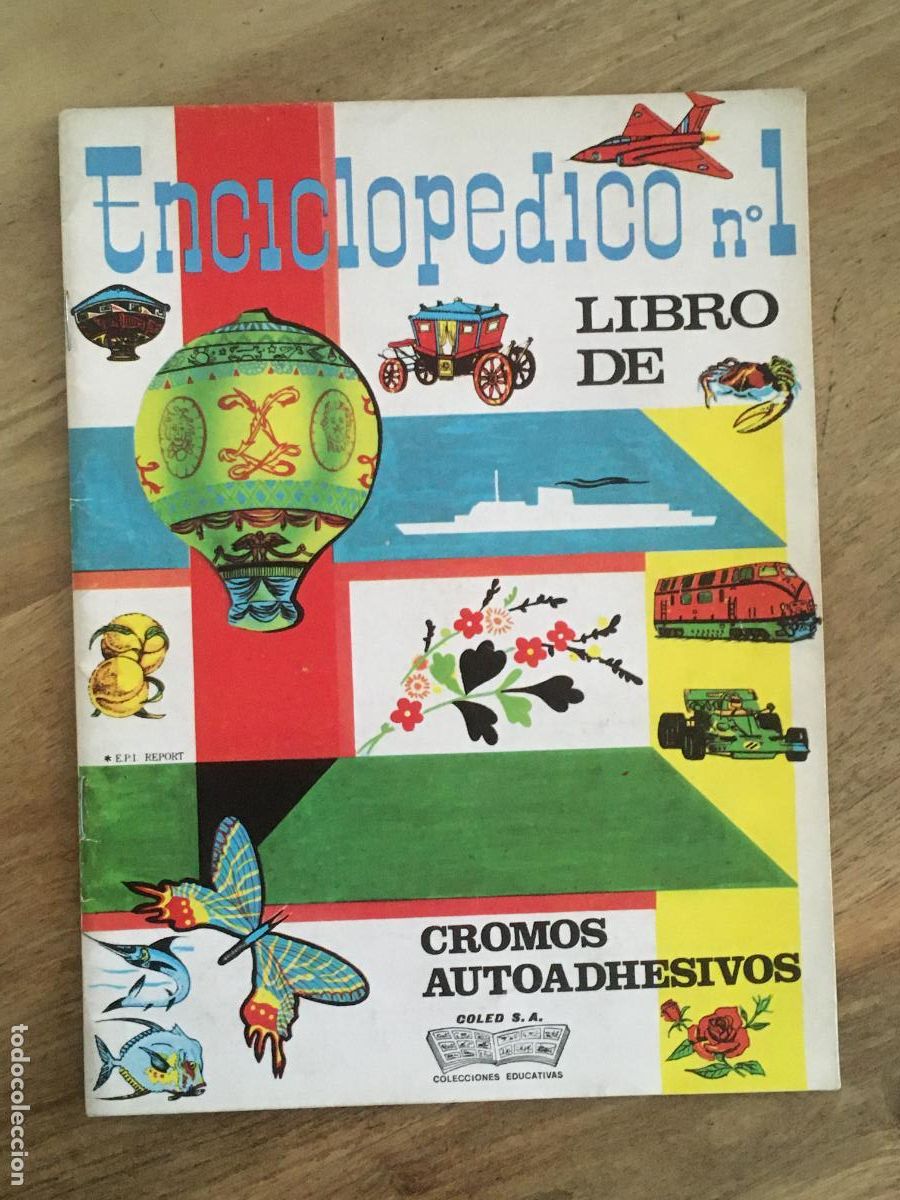 Coleccionismo &Aacute;lbumes: enciclopedico n&ordm; 1 album de cromos incompleto perfecto estado