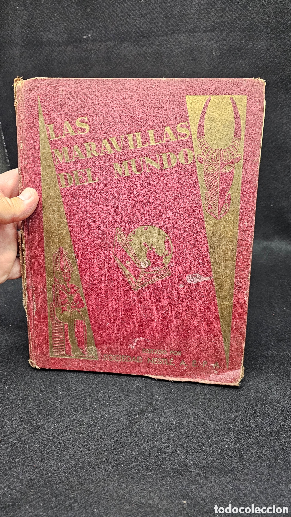 Coleccionismo &Aacute;lbumes: Antiguo &aacute;lbum de cromos de Nestl&eacute; 1932 LAS MARAVILLAS DEL MUNDO ( Incompleto)