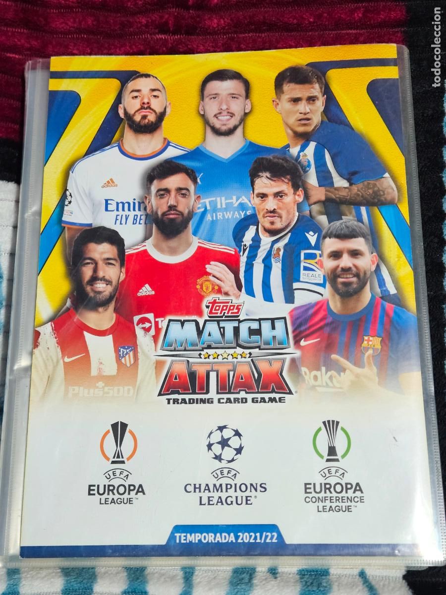 Coleccionismo &Aacute;lbumes: ALBUM ARCHIVADOR MATCH ATTAX TOPPS 2021 22 CON 335 SIN REPETIR TODO EN FOTOS