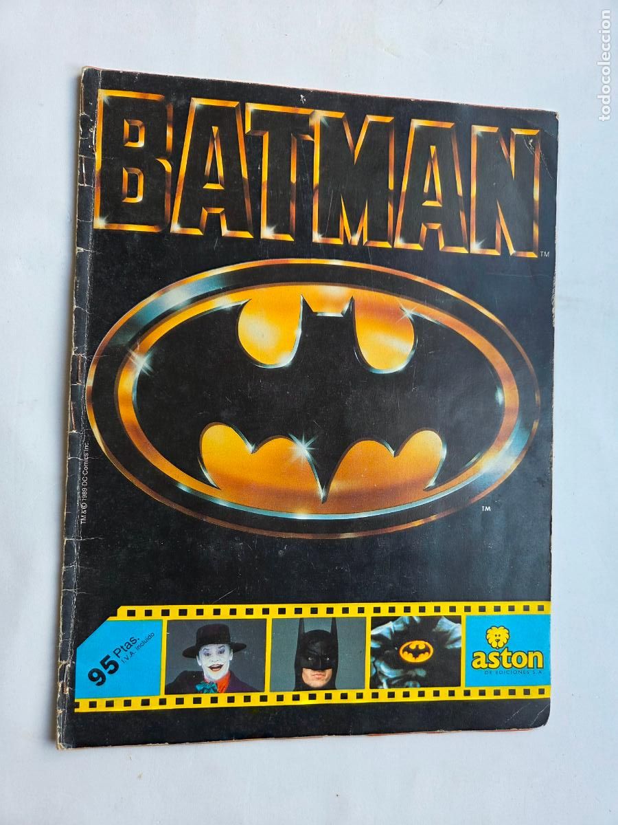 Coleccionismo &Aacute;lbumes: BATMAN ALBUM FALTAN 2 INCOMPLETO 1989 ASTON EDICIONES