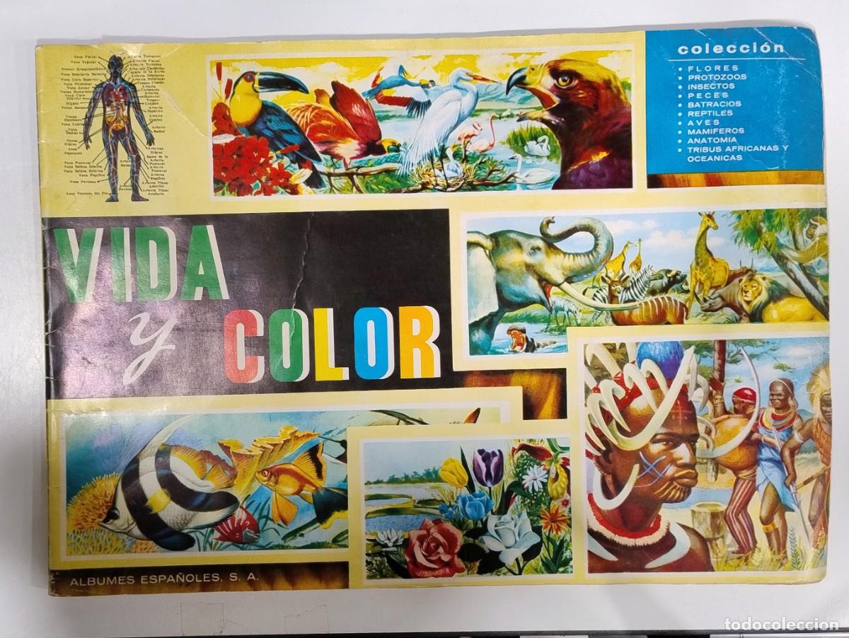 Coleccionismo &Aacute;lbumes: Vida y Color . Albumes Espa&ntilde;oles 1965. Tiene 176 Cromos.