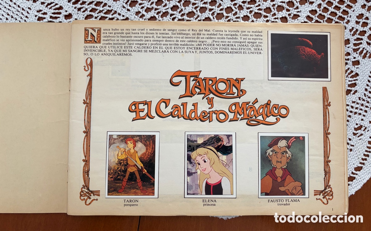 Coleccionismo &aacute;lbumes: Taron y el Caldero Magico - Foto 2