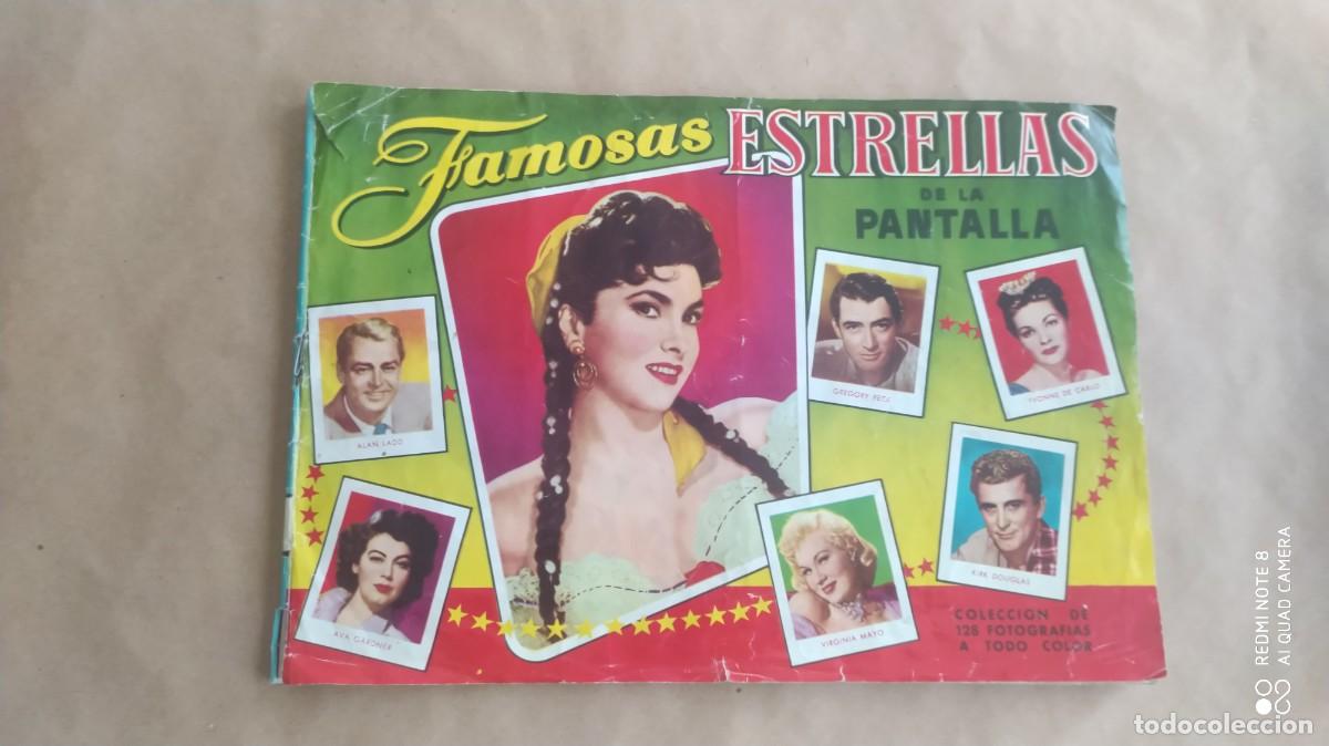 Coleccionismo &Aacute;lbumes: ALBUM FAMOSAS ESTRELLAS DE LA PANTALLA BRUGUERA FALTAN 34 DE 128