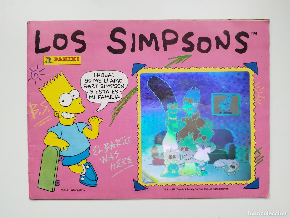 Coleccionismo &Aacute;lbumes: ALBUM DE CROMOS LOS SIMPSONS PANINI 1991 CONTIENE 145 DE 204 CROMOS