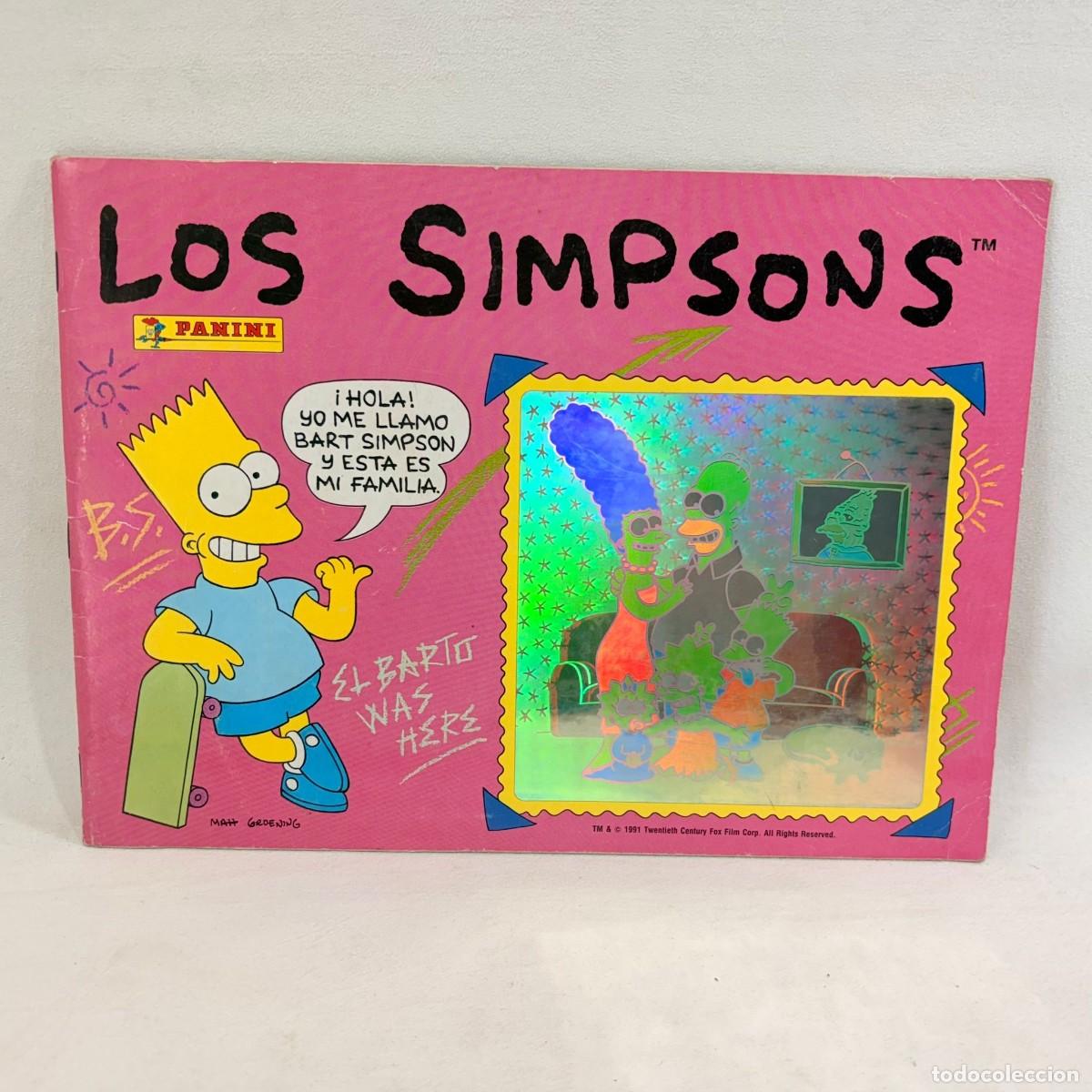 Colecionismo Cadernetas: &Aacute;LBUM LOS SIMPSONS - PANINI - INCOMPLETO LE FALTAN 42 CROMOS