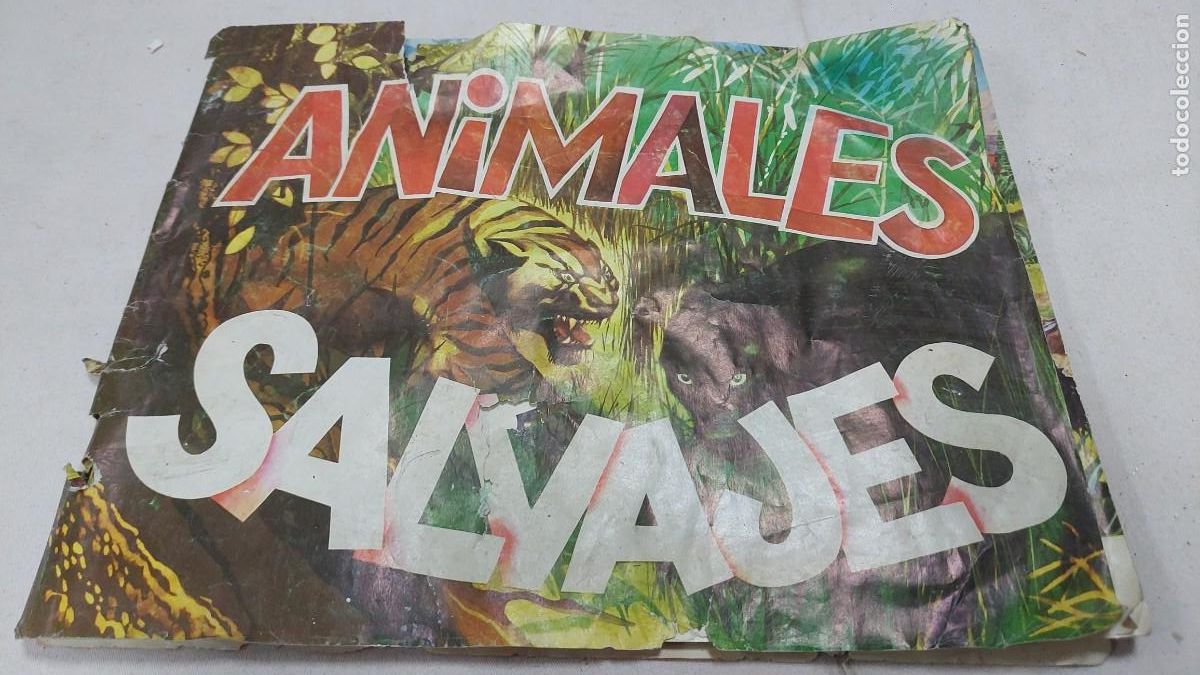 Coleccionismo &Aacute;lbumes: Antiguo &aacute;lbum de cromos animales salvajes