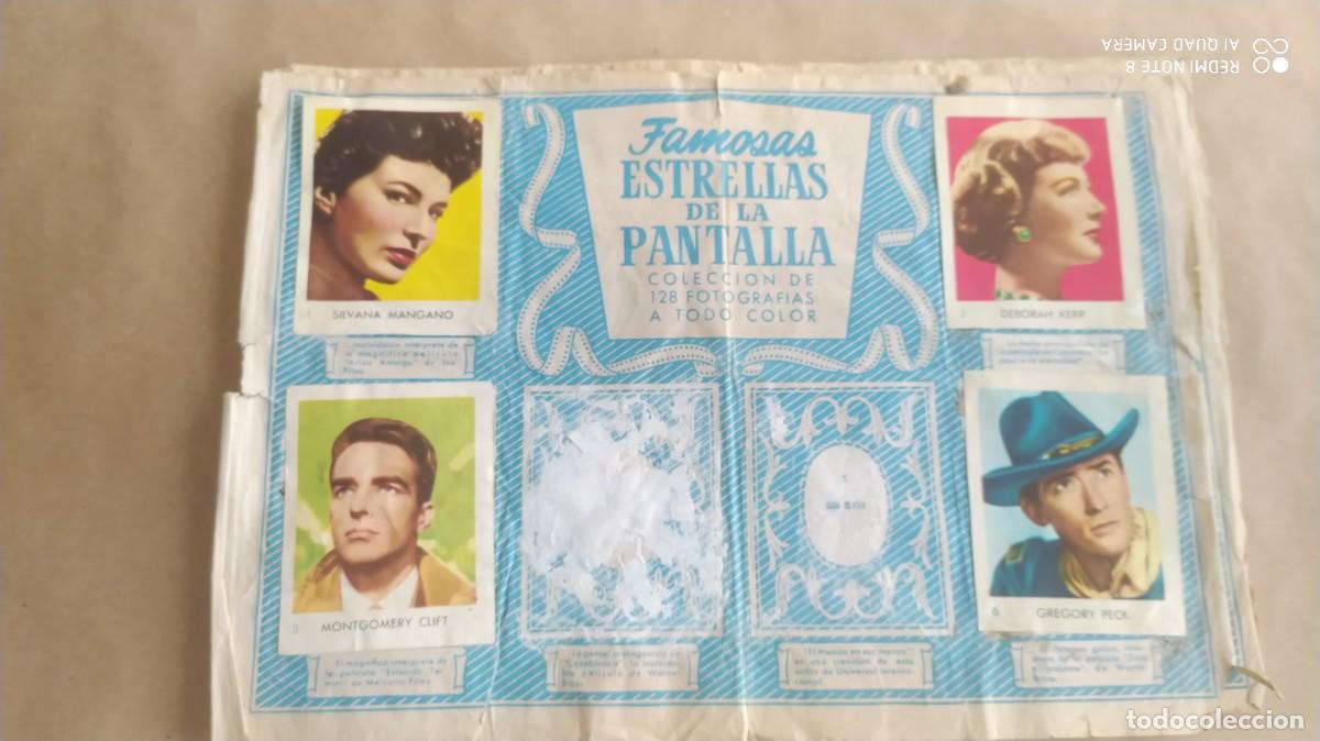 Coleccionismo &Aacute;lbumes: FAMOSAS ESTRELLAS DE LA PANTALLA BRUGUERA ALBUM PARA RECUPERAR CROMOS