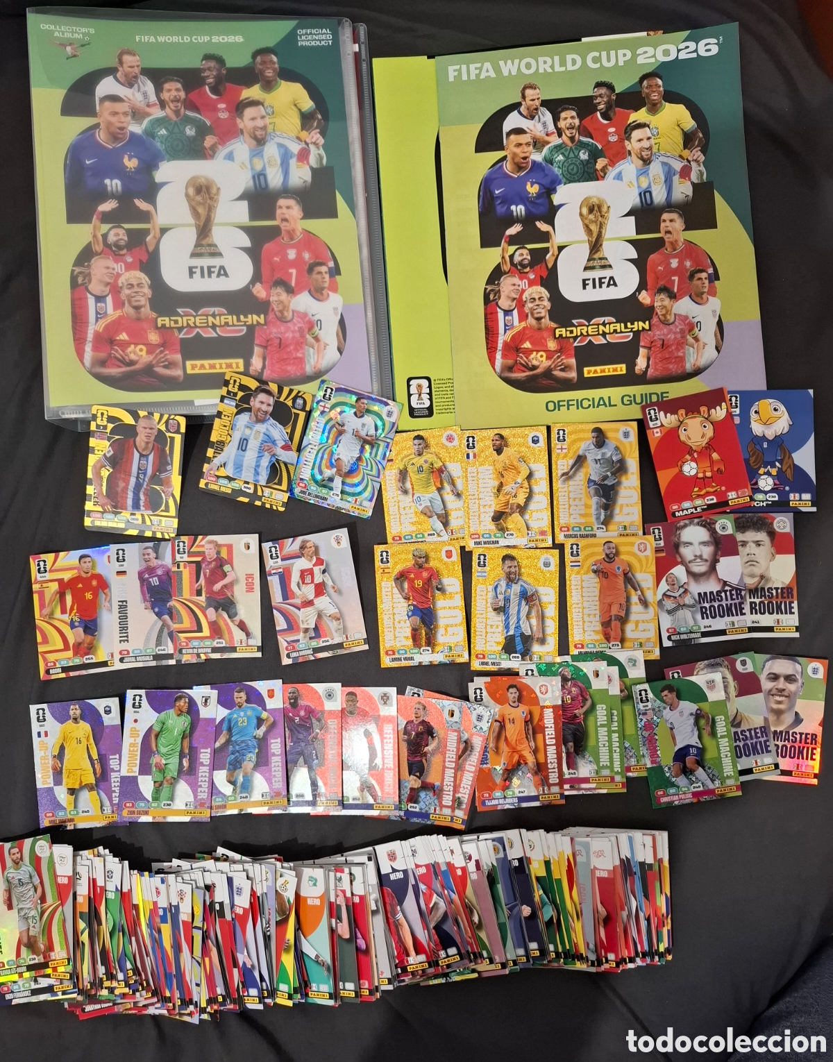 Coleccionismo &Aacute;lbumes: World Cup 2026 Adrenalyn Album Gu&iacute;a 350 cromos Premium Gold