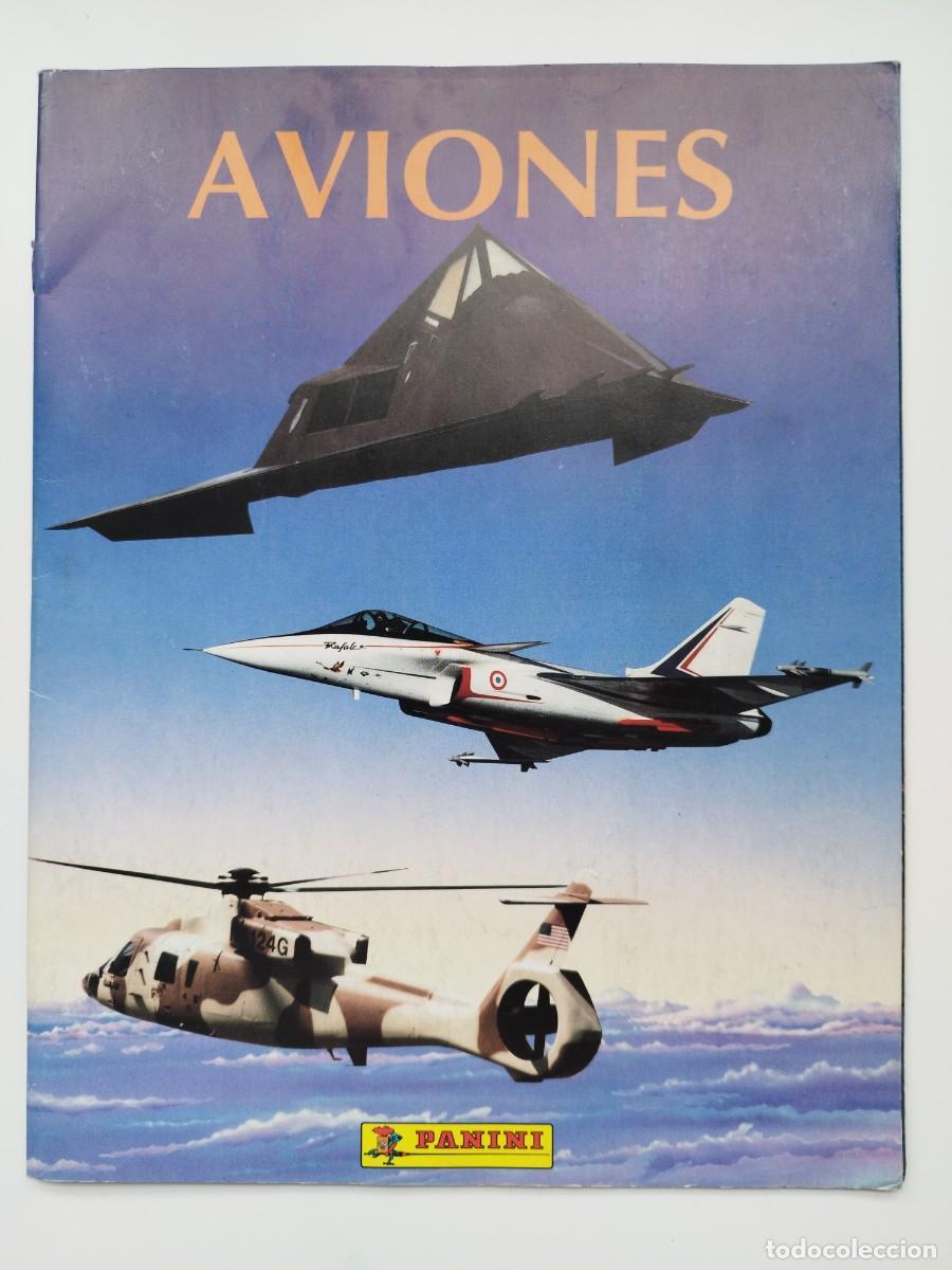 Coleccionismo &Aacute;lbumes: ALBUM DE CROMOS LOS AVIONES DE PANINI CONTIENE 54 CROMOS DE 210
