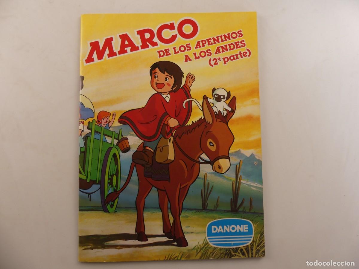 Coleccionismo &Aacute;lbumes: ALBUM CON CROMOS INCOMPLETO MARCO DE LOS APENINOS A LOS ANDES-SEGUNDA PARTE DANONE