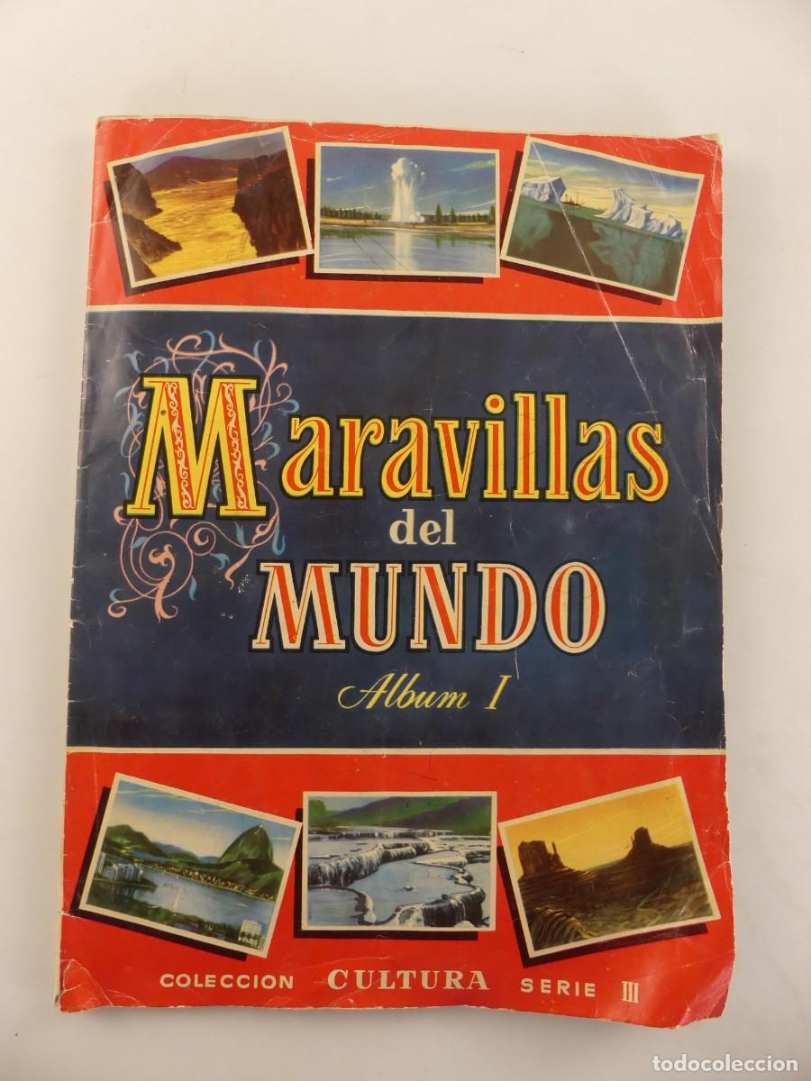 Sammeln Sammelalben: ALBUM CON CROMOS INCOMPLETO-MARAVILLAS DEL MUNDO ALBUM 1 EDITORIAL BRUGUERA