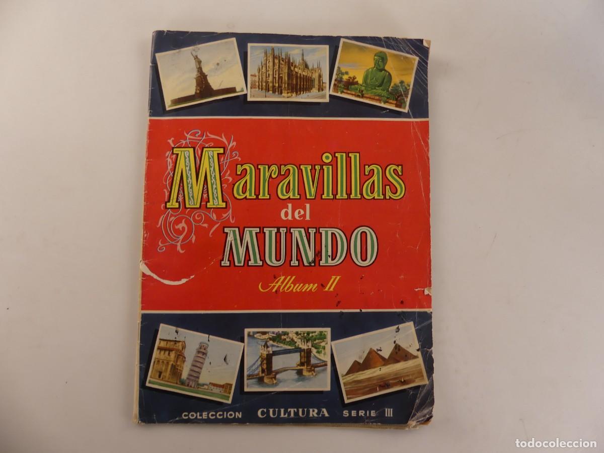 Coleccionismo &Aacute;lbumes: ALBUM CON CROMOS INCOMPLETO-MARAVILLAS DEL MUNDO ALBUM 2 EDITORIAL BRUGUERA