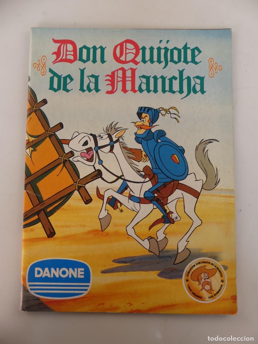 Coleccionismo &Aacute;lbumes: ALBUM CON CROMOS INCOMPLETO DON QUIJOTE DE LA MANCHA DE DANONE