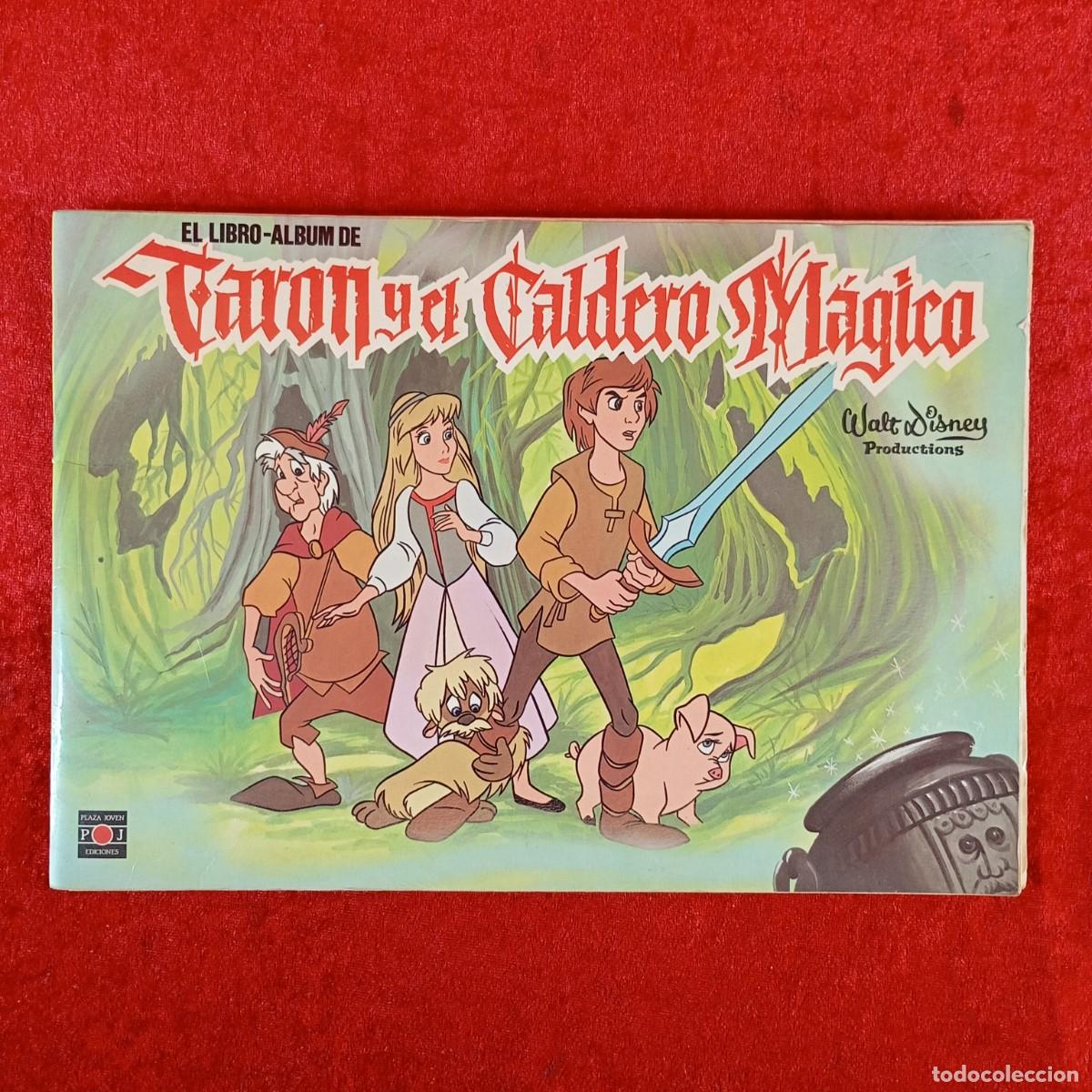 Coleccionismo &Aacute;lbumes: TARON Y EL CALDERO M&Aacute;GICO - PLAZA JOVEN EDITORES - WALT DISNEY - &Aacute;LBUM CROMOS INCOMPLETO / 3768