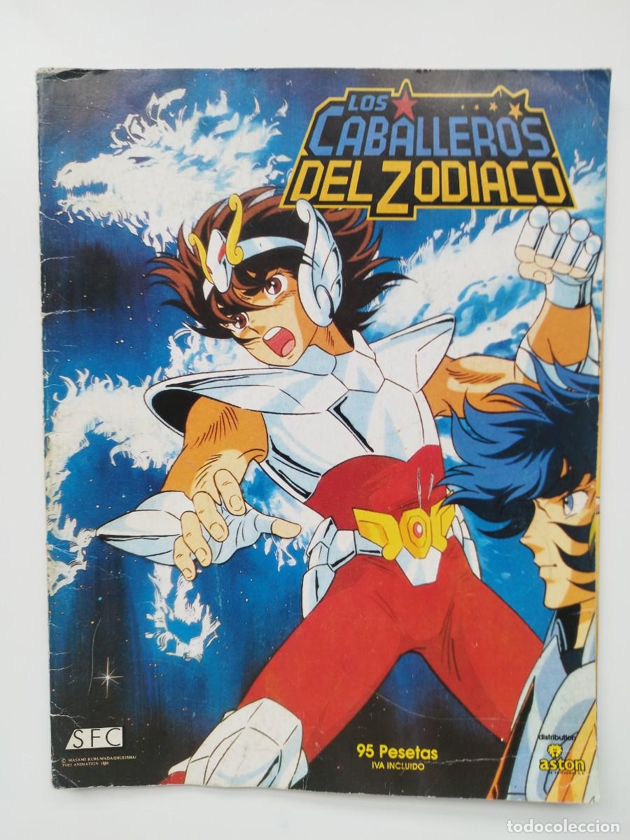 Coleccionismo &Aacute;lbumes: ALBUM DE CROMOS LOS CABALLEROS DEL ZODIACO ASTON 1986 COTIENE 127 CROMOS DE 240