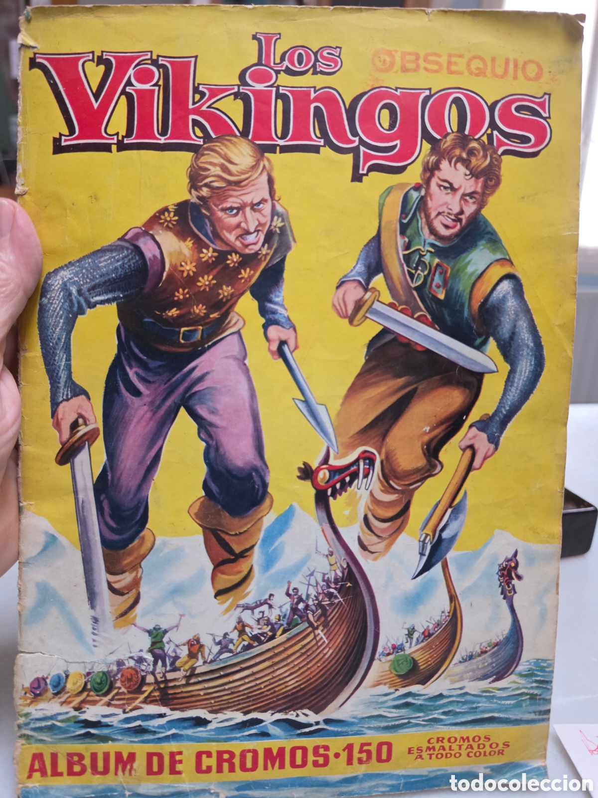 Coleccionismo &Aacute;lbumes: LOS VIKINGOS. ALBUM DE CROMOS. EDITORIAL MATEU. A&Ntilde;OS 50. FALTAN 7 CROMOS.