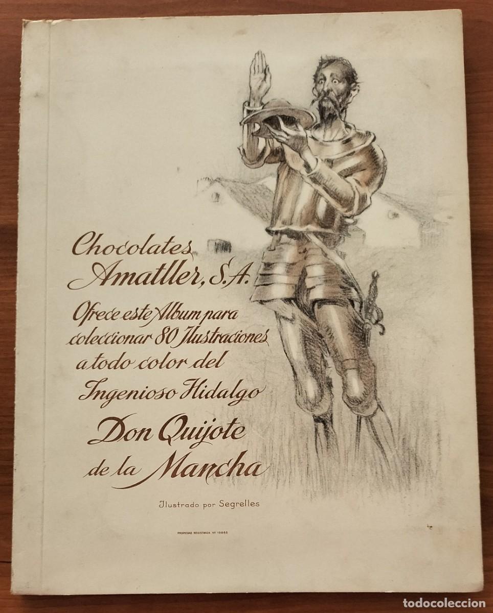 Coleccionismo &Aacute;lbumes: &Aacute;lbum cromos DON QUIJOTE DE LA MANCHA - Chocolates Amatller - 20 faltas - 7 repes