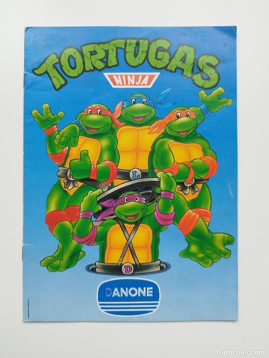 Coleccionismo &Aacute;lbumes: ALBUM DE CROMOS TORTUGAS NINJA 1990 DANONE CONTIENE 25 CROMOS DE 36