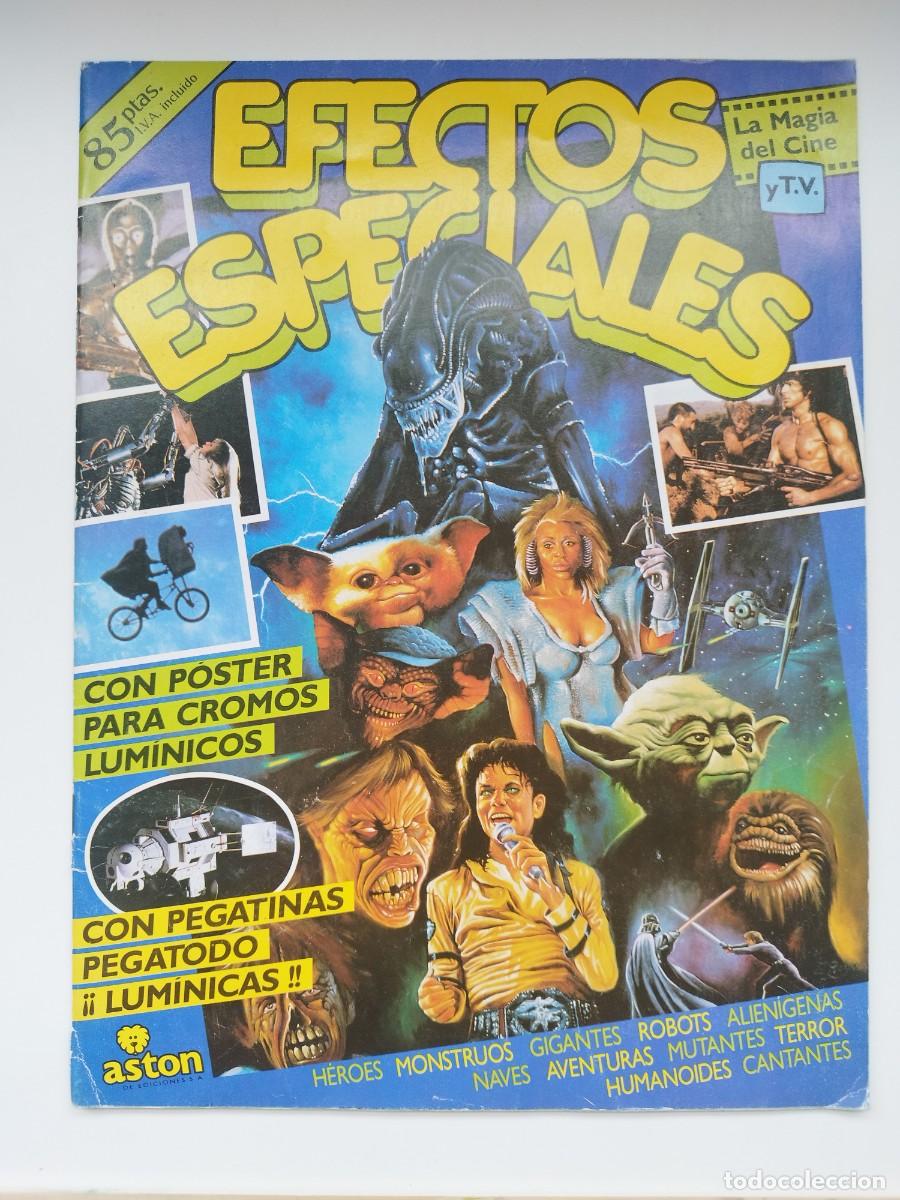 Coleccionismo &Aacute;lbumes: ALBUM DE CROMOS EFECTOS ESPECIALES ASTON EDICIONES S.A. CASI COMPLETO LE FALTAN 2 CROMOS