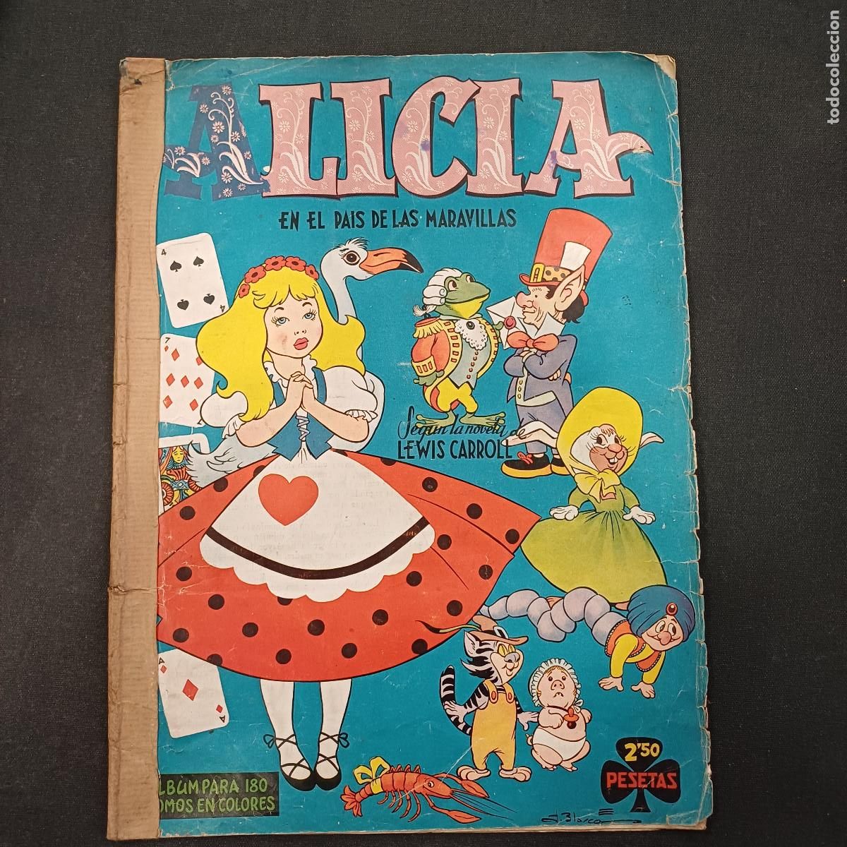 Coleccionismo &Aacute;lbumes: ALICIA EN EL PAIS DE LAS MARAVILLAS/ALBUM DE CROMOS GERPLA INCOMPLETO.