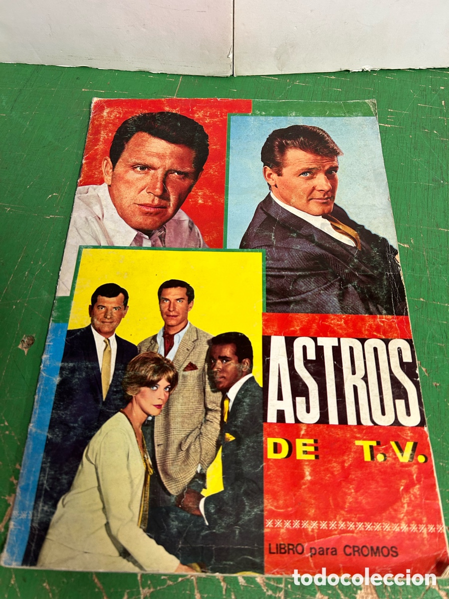 Coleccionismo &Aacute;lbumes: ALBUM ASTROS DE T.V IMCOMPLETO ADJUNTO PAGINAS CON CROMOS ACTUALES