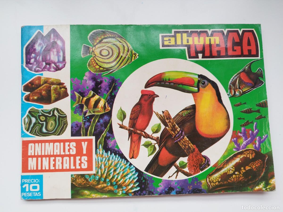 Coleccionismo &Aacute;lbumes: ALBUM DE CROMOS ANIMALES Y MINERALES ALBUM MAGA 1970 CONTIENE 26 CROMOS DE 290