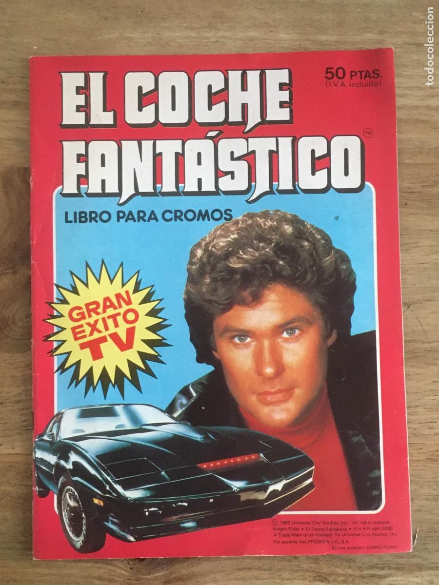 Coleccionismo &Aacute;lbumes: el coche fantastico album de cromos incompleto perfecto estado con 32 cromos