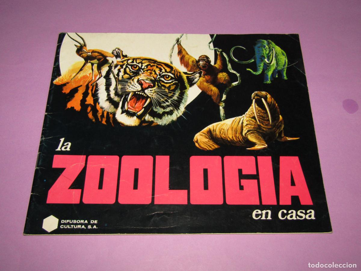 Coleccionismo &Aacute;lbumes: Antiguo &Aacute;lbum Plancha Vac&iacute;o LA ZOOLOGIA EN CASA de Difusora de Cultura del A&ntilde;o 1972