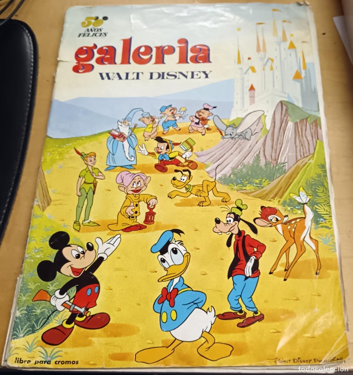 Coleccionismo &Aacute;lbumes: &Aacute;LBUM GALER&Iacute;A WALT DISNEY 50 A&Ntilde;OS FELICES EDITORIAL FHER A&Ntilde;O 1972 FALTAN 3 CROMOS