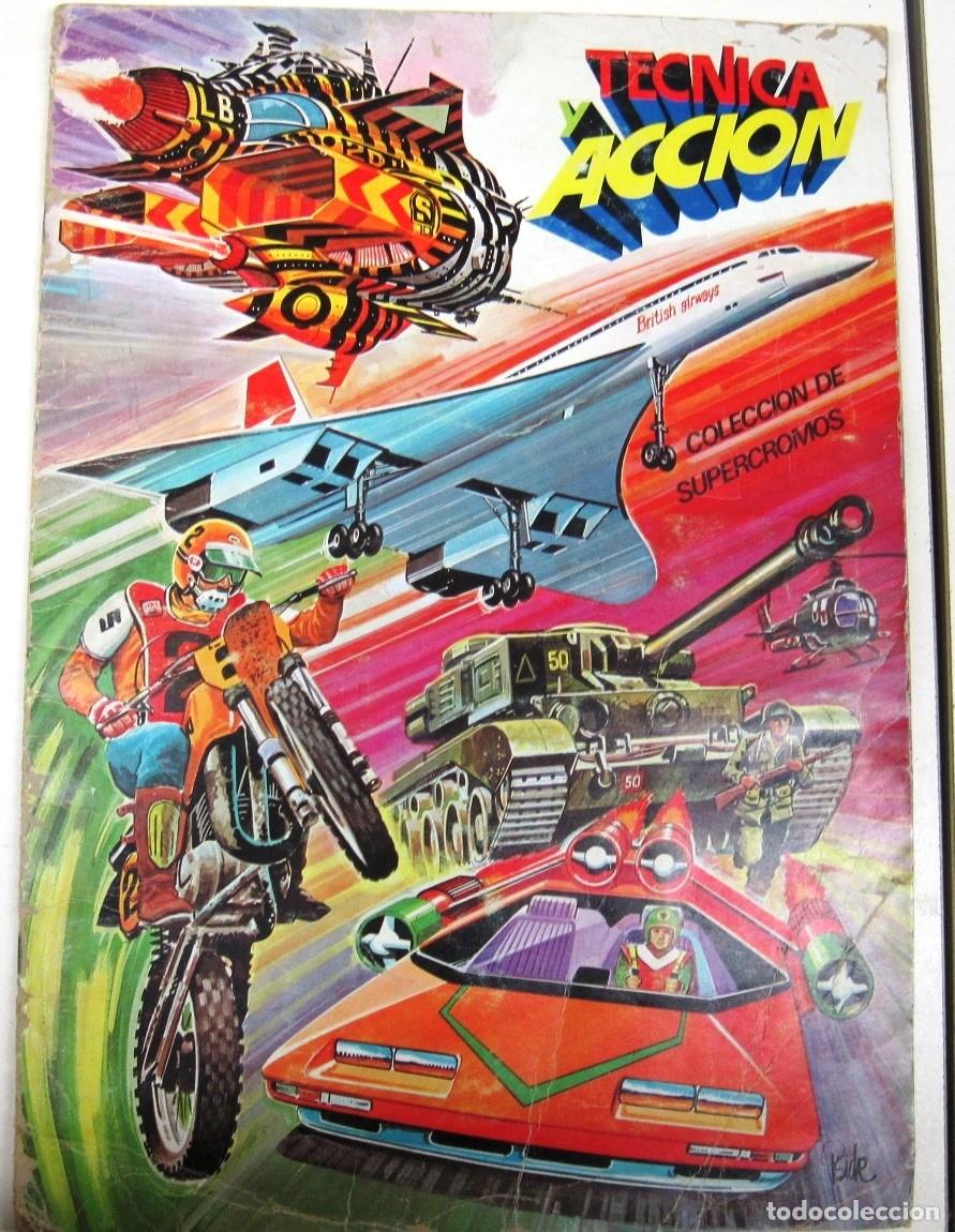 Coleccionismo &Aacute;lbumes: COLECCION DE CROMOS - TECNICA Y ACCION - ALBUM