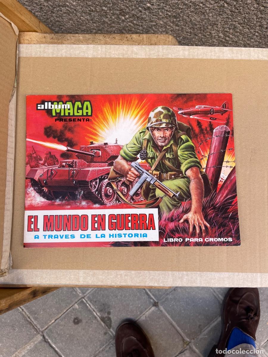 Coleccionismo &Aacute;lbumes: &Aacute;lbum de cromos EL MUNDO EN GUERRA ed. Maga VAC&Iacute;O PLANCHA ALMAC&Eacute;N