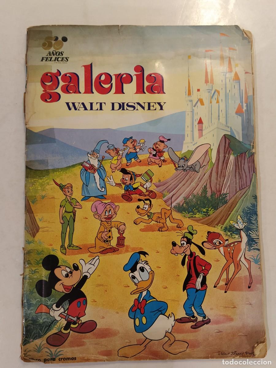 Coleccionismo &Aacute;lbumes: GALERIA WALT DISNEY - ALBUM DE CROMOS CASI COMPLETO - FALTAN 2 TROQUELADOS DEL POSTER -(V-28.140)