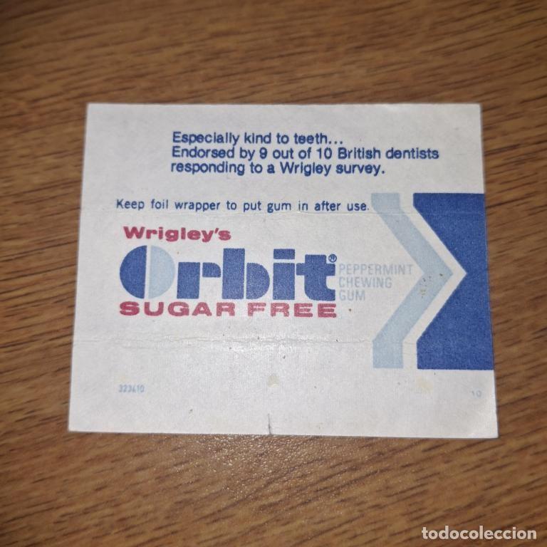 Coleccionismo &Aacute;lbumes: Envoltura de chicle Wrigley Orbit Peppermint 1970s Inglaterra