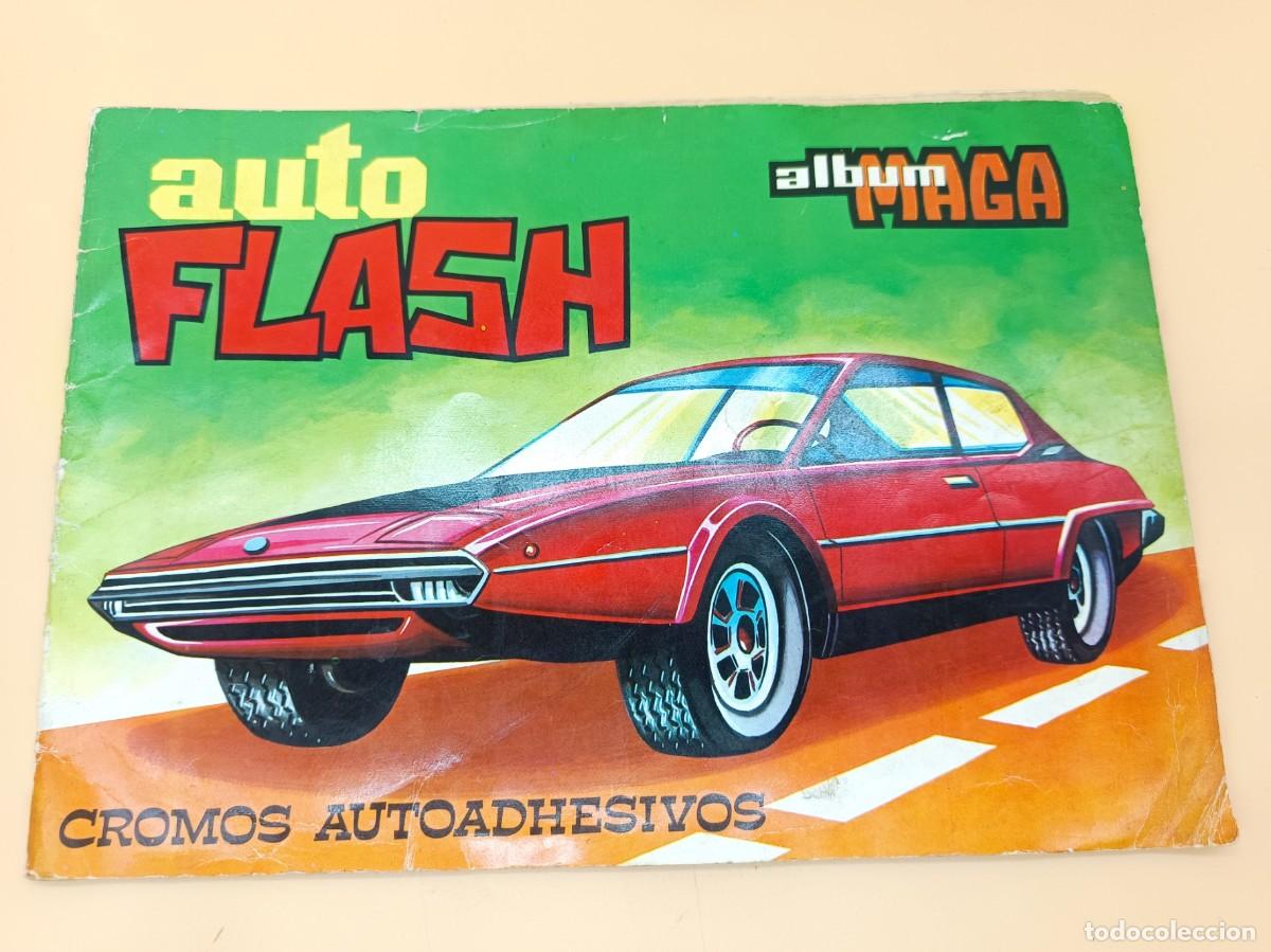 Coleccionismo &Aacute;lbumes: ALBUM AUTO FLASH, MAGA INCOMPLETO CON 107 CROMOS