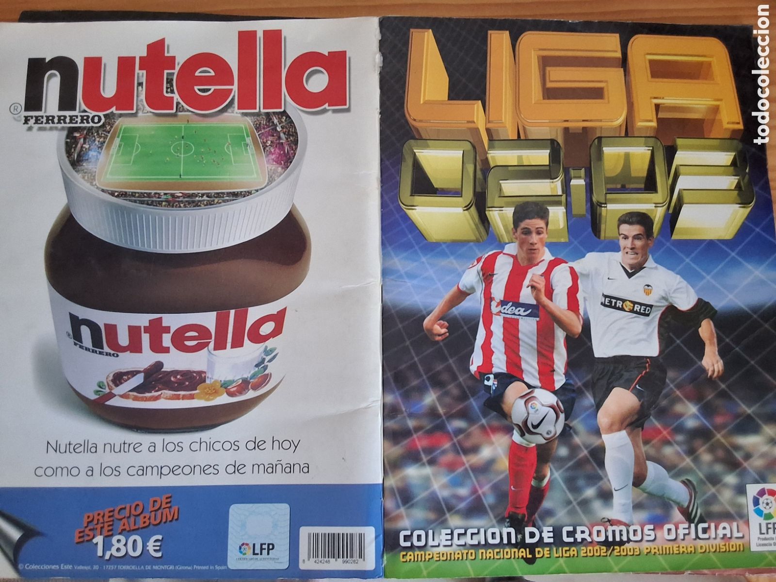Coleccionismo &Aacute;lbumes: Liga 2002 2003 album cromos completo (faltan los crack) con los cromos dobles