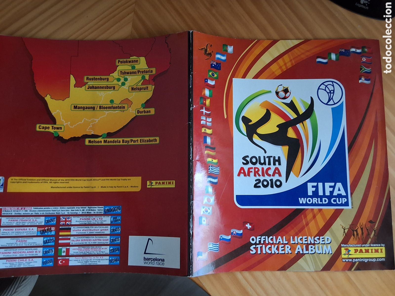 Coleccionismo &Aacute;lbumes: South africa 2010 fifa copa del mundo album cromos vacio edita panini