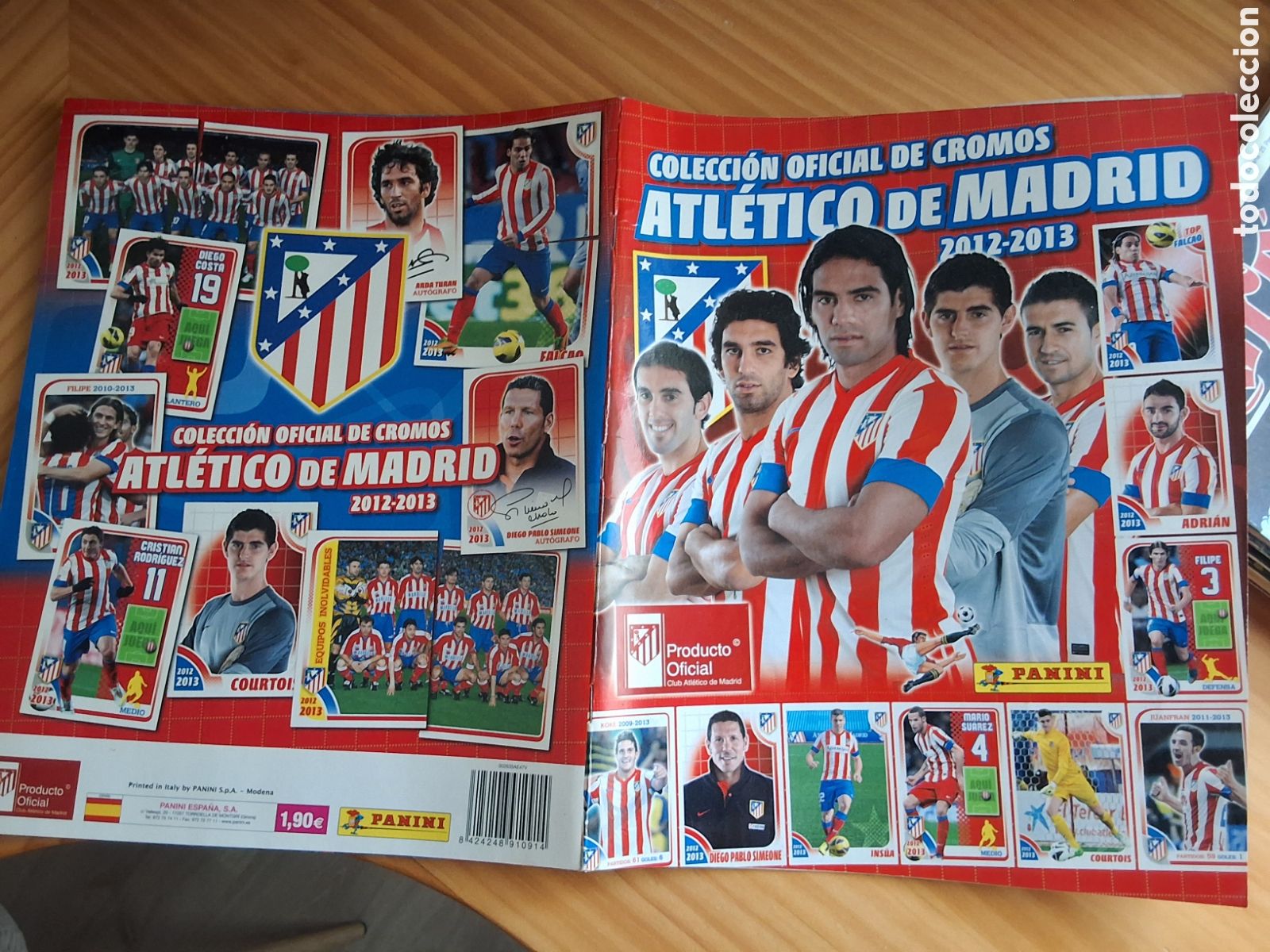 Coleccionismo &Aacute;lbumes: Atl&eacute;tico de Madrid 2012-2013 album cromos incompleto edita panini